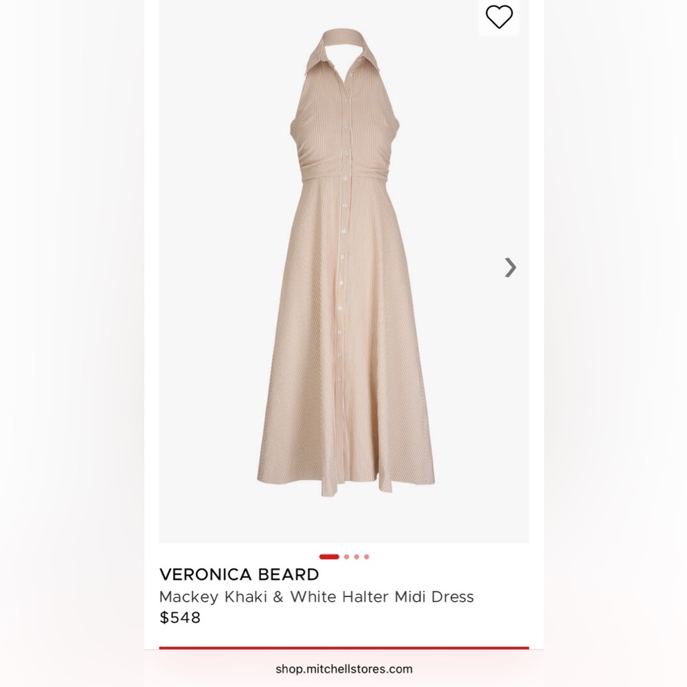 Veronica Beard Mackey Dress Cream White 6